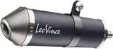 Exhaust Tip With Noise Certification X-Fight Steel Black Stainless Steel End Cap - Leovince Compatible With Sherco 50 Se-Rs (2021-2024)