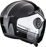 Urban Motorcycle Helmet Scorpion Exo Exo-City Ii Polycarbonate Metallic Black White Vita Size S