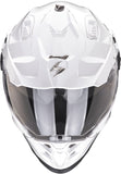 Full-Face Motorcycle Helmet Scorpion Exo Adf-9000 Air Ultra Tct Pearl White Solid Size M