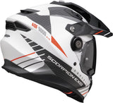 Full-Face Motorcycle Helmet Scorpion Exo Adf-9000 Air Ultra Tct Matt White Black Red Feat Size L