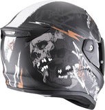 Full-Face Motorcycle Helmet Scorpion Exo Covert Fx Ultra Tct Matt Black Grey Gold Skullz Size Xxl