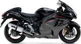 Dual Exhaust System With Sound Certification Albus Ceramic White Aluminium - Gpr Compatible With Suzuki Hayabusa 1300 (2007-2016)
