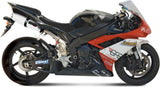 Dual Exhaust System With Sound Certification Albus Ceramic White Aluminium - Gpr Compatible With Yamaha Yzf 1000 R1 (2007-2008)