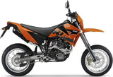Dual Exhaust System With Sound Certification Furore Aluminium Black - Gpr Compatible With Ktm 660 Smc (2005-2006)