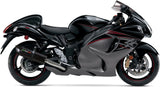 Dual Exhaust System With Sound Certification Furore Aluminium Black - Gpr Compatible With Suzuki Hayabusa 1300 (2007-2016)