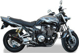 Dual Exhaust System With Sound Certification Furore Aluminium Black - Gpr Compatible With Yamaha Xjr 1300 (1999-2006)