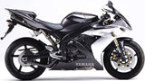 Dual Exhaust System With Sound Certification Furore Aluminium Black - Gpr Compatible With Yamaha Yzf 1000 R1 (2004-2006)