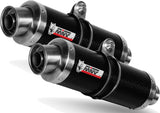 Dual Exhaust System With Sound Certification Gp Carbon - Mivv Compatible With Ducati Monster 800 (2003-2005)