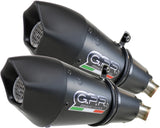 Dual Exhaust System With Sound Certification Gpe Anniversary Black Titanium - Gpr Compatible With Kawasaki Z 1000 Sx (2011-2016)