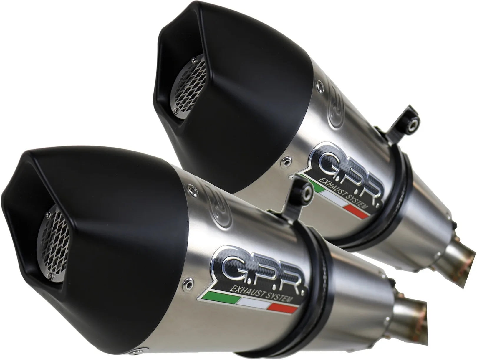 Dual Exhaust System With Sound Certification Gp Evo4 Titanium - Gpr Compatible With Aprilia Dorsoduro 900 (2017-2020)