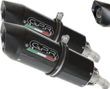 Dual Exhaust System With Sound Certification Furore Evo4 Carbon Look - Gpr Compatible With Bmw K 1600 Gtl (2021-2024)