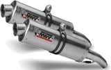 Dual Exhaust System With Sound Certification Oval Stainless Steel - Mivv Compatible With Ducati Monster 1000 (2003-2005)