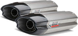 Dual Catalytic Exhaust Tips With Sound Certification Suono Stainless Steel Carbon - Mivv Compatible With Ducati 1098 (2007-2011)
