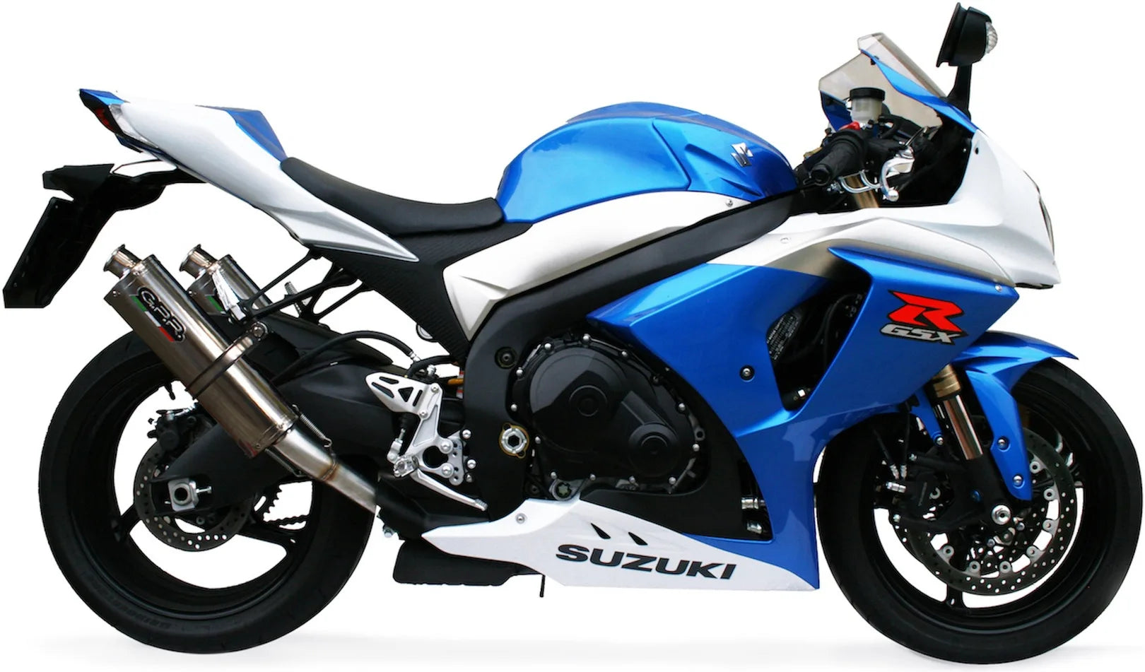 Dual Exhaust System With Sound Certification Trioval Stainless Steel - Gpr Compatible With Suzuki Gsx-R 1000 K9 (2009-2011)