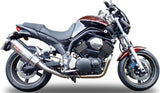 Dual Catalytic Exhaust Tips With Sound Certification Trioval Stainless Steel - Gpr Compatible With Yamaha Bt 1100 Bulldog (2002-2007)