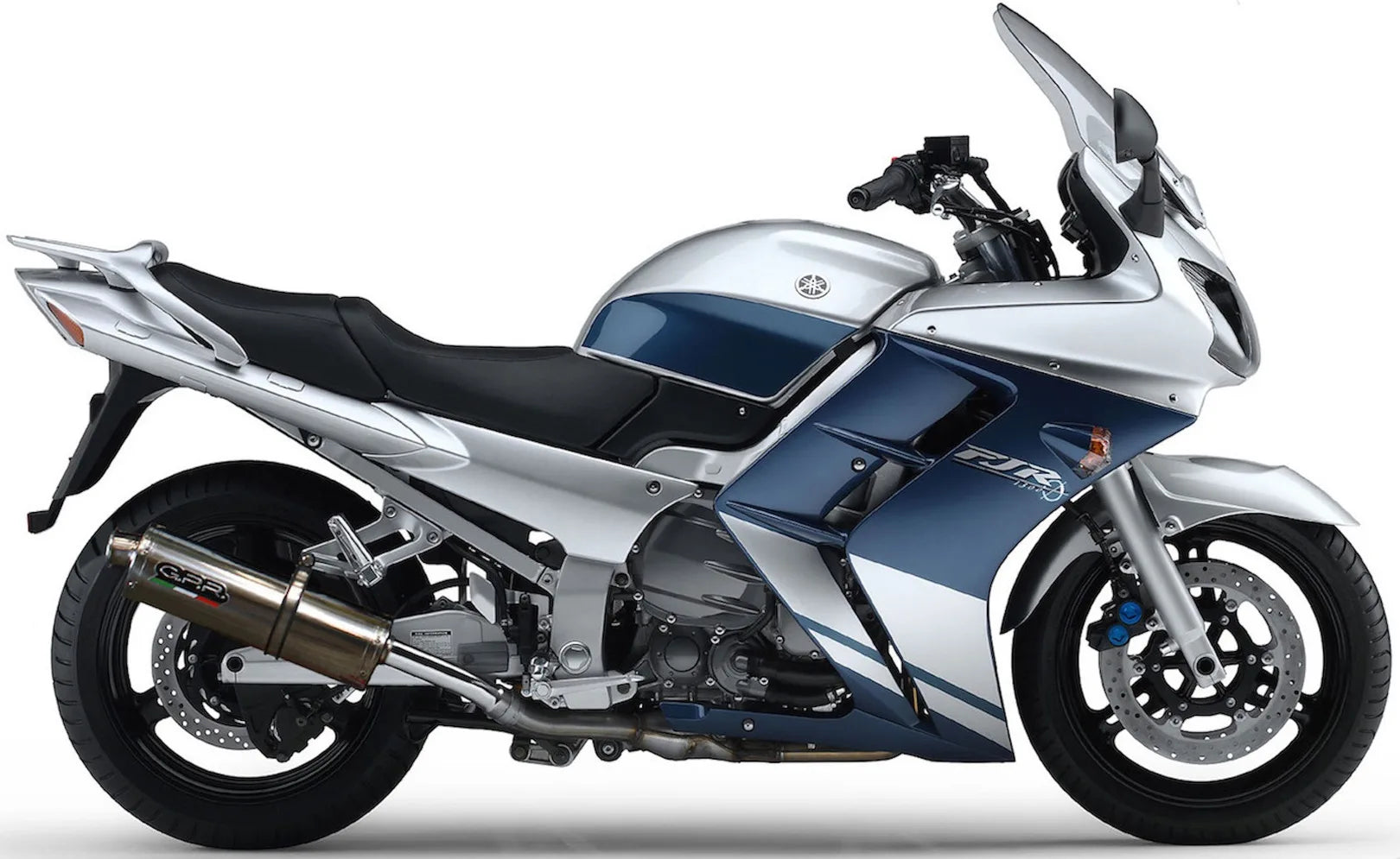 Dual Exhaust System With Sound Certification Trioval Stainless Steel - Gpr Compatible With Yamaha Fjr 1300 (2001-2005)