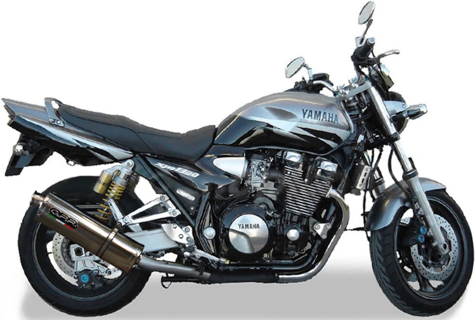 Dual Exhaust System With Sound Certification Trioval Stainless Steel - Gpr Compatible With Yamaha Xjr 1300 (1999-2006)