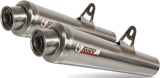 Dual Non-Catalytic Exhaust System With Sound Certification X-Cone Stainless Steel - Mivv Compatible With Suzuki Gsr 600 (2006-2010)