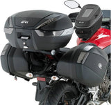 Monokey Trekker Alaska Black Aluminium Top Case - 56 Lt Trekker Alaska Aluminium - Givi Compatible With Yamaha Mt-07 (2014-2017)
