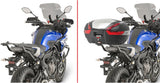 Monokey Maxia 5 Silver Top Case - 58 Lt Maxia 5 Technopolymer - Givi Compatible With Yamaha Mt-07 Tracer (2016-2019)