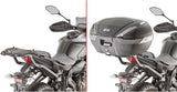 Monolock Black Tech Top Case - 29 Lt Technopolymer - Givi Compatible With Yamaha Mt-07 (2021-2024)