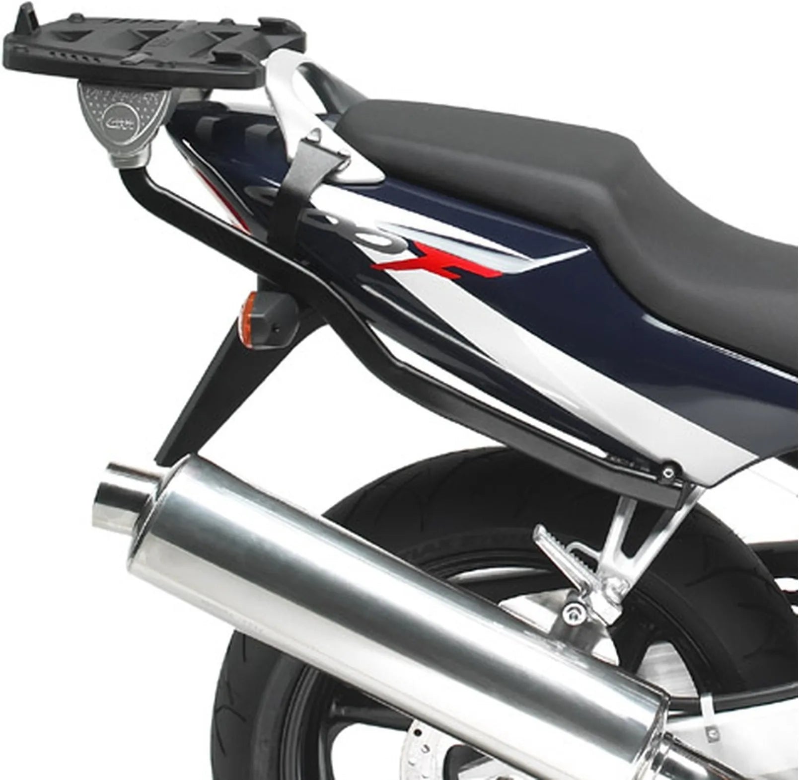 Monolock Black Top Case - 30 Lt Technopolymer - Givi Compatible With Honda Cbr 600 F (1999-2009)