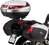 Monokey Trekker Dolomiti Black Aluminium Top Case - 30 Lt Trekker Dolomiti Aluminium - Givi Compatible With Honda Vfr 1200 F (2010-2016)
