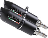 Dual Catalytic Exhaust Tips With Sound Certification Furore Aluminium Black - Gpr Compatible With Ktm 990 Adventure - R - Dakar (2006-2014)