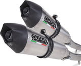 Dual Exhaust System With Sound Certification Gpe Anniversary Titanium - Gpr Compatible With Triumph Speed Triple 1050 (2011-2015)
