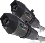Dual Exhaust System With Sound Certification Gpe Anniversary Carbon Look - Gpr Compatible With Bmw K 1600 Gt (2010-2016)