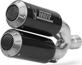 Dual Exhaust System Without Catalytic Converters And Without Sound Certification Mk3 Carbon - Mivv Compatible With Ducati Monster 1200 (2014-2016)