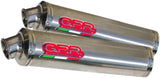 Dual Exhaust System Without Sound Certification Tondo Stainless Steel - Gpr Compatible With Ducati Monster S2R (2004-2007)