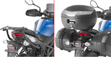 Monokey Trekker Aluminium Top Case - 33 Lt Trekker Aluminium - Givi Compatible With Suzuki Sv 650 (2016-2024)