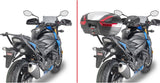 Monolock Blade Black Tech Top Case - 37 Lt Blade Technopolymer - Givi Compatible With Suzuki Gsx-S 750 (2017-2021)