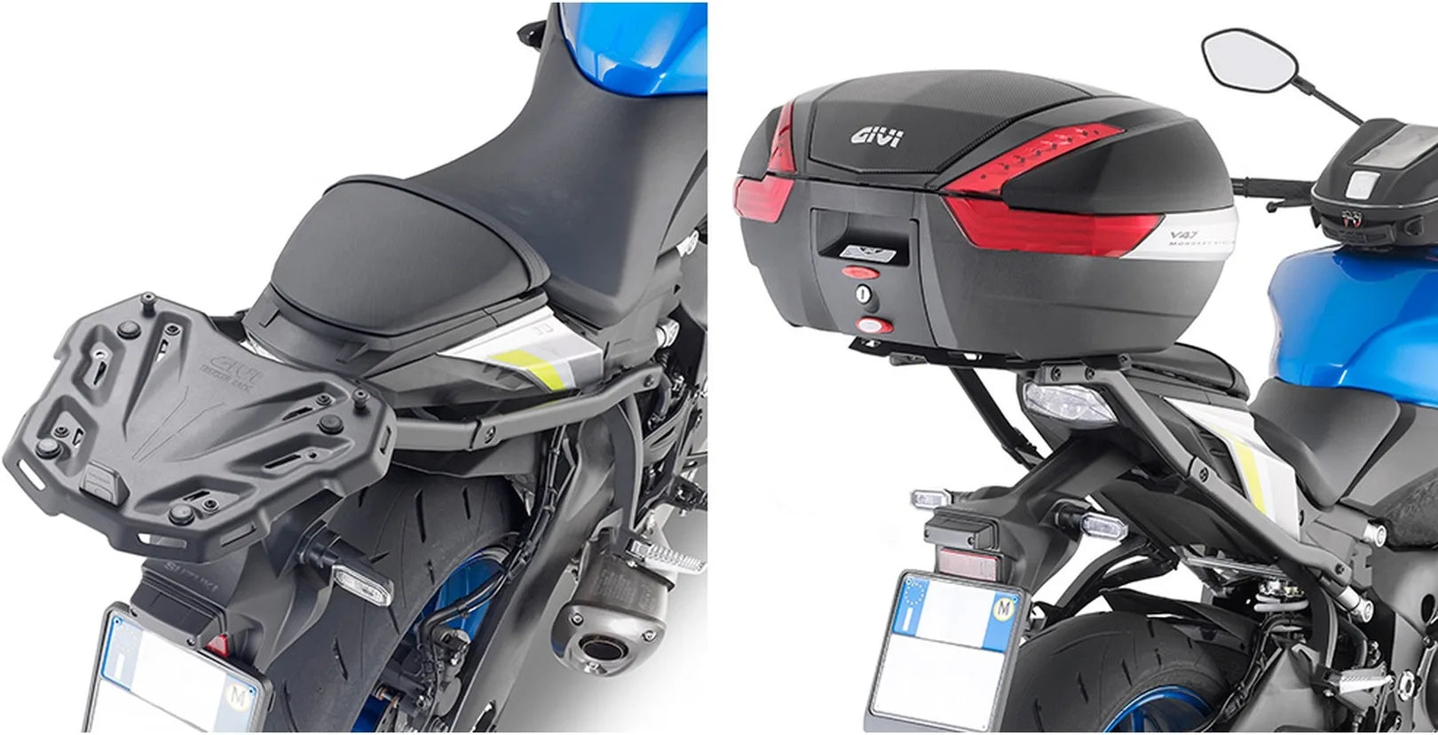 Monokey Aluminium Top Case - 47 Lt Technopolymer - Givi Compatible With Suzuki Gsx-S 1000 (2021-2024)