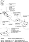 Complete Catalytic Exhaust System With Sound Certification X-Fight Stainless Steel - Leovince Compatible With Hm Cre 50 Baja Rr (2006-2013)