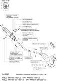 Complete Catalytic Exhaust System With Sound Certification X-Fight Steel Black - Leovince Compatible With Rieju Mrt 50 - Pro - Sm (2009-2012)