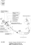 Complete Catalytic Exhaust System With Sound Certification X-Fight Stainless Steel - Leovince Compatible With Mbk X-Power 50 (2003-2012)