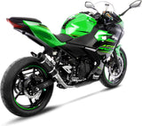 Exhaust Tip Without Sound Certification Gp Corsa Evo Carbon Fiber - Leovince Compatible With Kawasaki Ninja 400 (2018-2021)