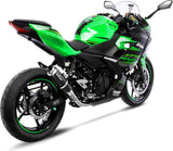 Exhaust Tip Without Sound Certification Gp Corsa Carbon Fiber - Leovince Compatible With Kawasaki Z 500 - Se (2024-2026)