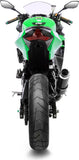 Exhaust Tip Without Sound Certification Gp Corsa Carbon Fiber - Leovince Compatible With Kawasaki Z 400 (2022-2023)