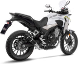 Exhaust Tip Without Sound Certification Gp Corsa Evo Carbon Fiber - Leovince Compatible With Honda Cb 500 F (2019-2023)