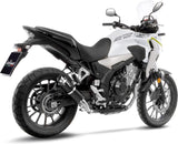 Exhaust Tip Without Sound Certification Gp Corsa Carbon Fiber - Leovince Compatible With Honda Cb 500 X (2019-2023)
