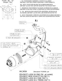 Complete Catalytic Exhaust System With Sound Certification Touring Stainless Steel - Leovince Compatible With Peugeot Ludix 50 2 One - Trend (2004-2012)