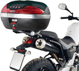 Monolock Alpina Black Aluminium Top Case - 44 Lt Alpina Aluminium - Givi Compatible With Yamaha Mt-03 660 (2006-2014)