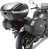 Monolock Silver Top Case - 32 Lt Technopolymer - Givi Compatible With Yamaha Xj6 600 (2009-2012)