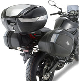 Monokey Silver Tech Top Case - 47 Lt Technopolymer - Givi Compatible With Yamaha Xj6 600 (2013-2015)