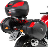 Monolock Riviera Black Tech Top Case - 46 Lt Riviera Technopolymer - Givi Compatible With Yamaha Fz-1 1000 (2006-2015)