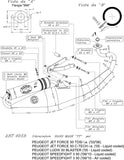 Complete Catalytic Exhaust System With Sound Certification Hand Made Tt Aluminum - Leovince Compatible With Peugeot Speedfight 3 50 Liquid (2009-2011)