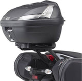 Monokey Trekker Outback Evo Smart Black Aluminium Top Case - 58 Lt Trekker Outback Evo Smart Aluminium - Givi Compatible With Kawasaki Er-6 N (2012-2016)